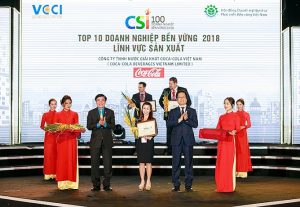 Công bố doanh nghiệp bền vững Việt Nam 2018: Coca – Cola được vinh danh Top 2