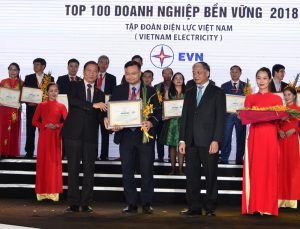 EVN nhận giải thưởng Doanh nghiệp bền vững tại Việt Nam năm 2018