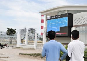 Nhiệt điện Vĩnh Tân: Đưa vào sử dụng Bảng điện tử hiển thị thông số môi trường