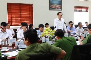 Tiếp đoàn do Phó Giám đốc Công an tỉnh Bình Thuận thăm và làm việc tại Nhà máy Nhiệt điện Vĩnh Tân 4