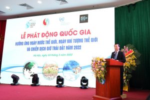 Toàn văn phát biểu của Bộ trưởng Trần Hồng Hà tại Lễ Phát động Quốc gia hưởng ứng Ngày Nước thế giới, Ngày Khí tượng thế giới, Chiến dịch Giờ Trái đất năm 2022